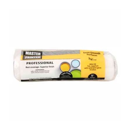 General Paint Master Painter 9" Professional Roller Cover, 3/8" Nap, Woven, Semi Smooth - 149300